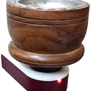 Wooden Kapoor Dani & Electric Incense Burner