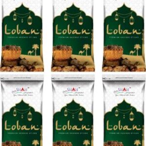 Shah Fragrances Loban Zipper Incense Sticks (Pack of 6) Loban  (140 Units)