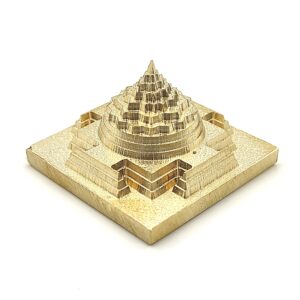 Premium Meru Shri Yantra Gold Plated with Accurate CNC Cutting for Vastu (1.5 Inches)